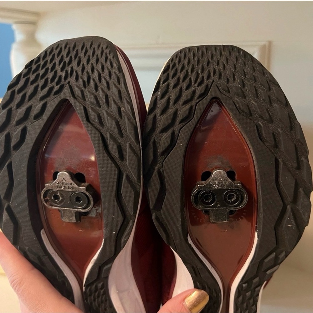 TIEM Slipstream Cycling Shoes in Merlot sz 8 - Picture 7 of 9